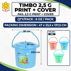 Bucket 2.5 G Print + Cover