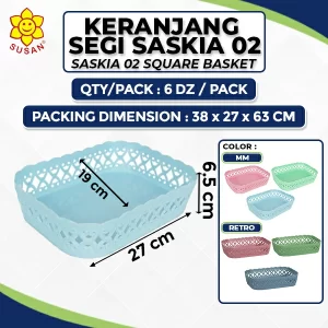 Saskia 02 Square Basket