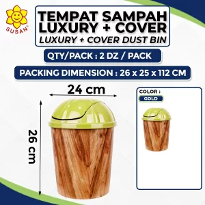 Luxury + Cover Dust Bin