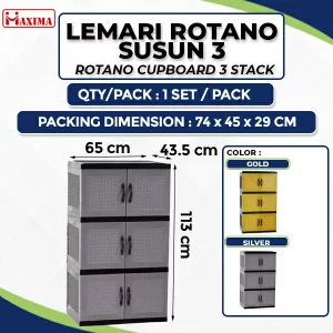 Lemari Rotano Susun 3