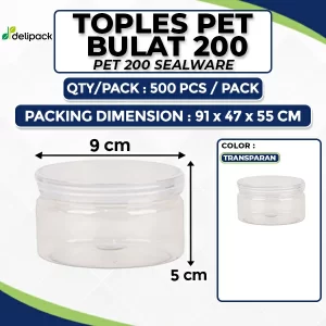 toples plastik tabung
