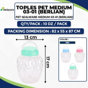 Toples PET Medium 03-01 (Berlian)