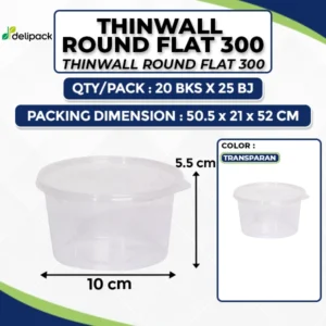 Thinwall Round Flat 300